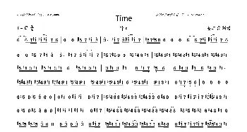 time_歌曲简谱_词曲: