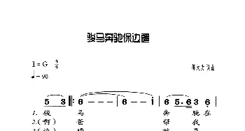 骏马奔驰保边疆_歌曲简谱_词曲:蒋大为 蒋大为