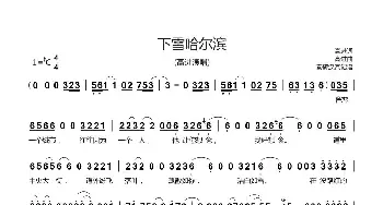 下雪哈尔滨_歌曲简谱_词曲:高进 高进