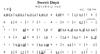 Sweet Days_歌曲简谱_词曲: