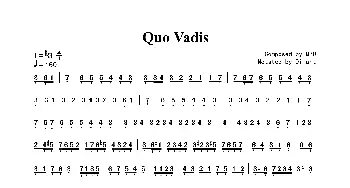 Quo Vadis_歌曲简谱_词曲: M2U