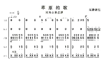 草原的歌_歌曲简谱_词曲: 陈健