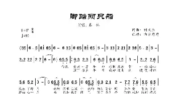 脚踏两只船_歌曲简谱_词曲:刘宏杰 刘宏杰