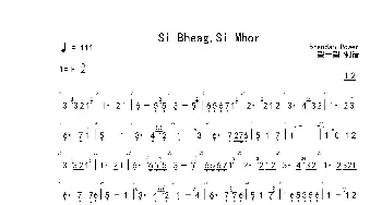 Si Bheag Si Mhor F 首调简谱_歌曲简谱_词曲: