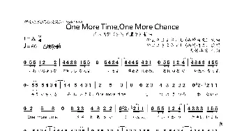 [日]One More Time，One More Chance_歌曲简谱_词曲:山崎将义 山崎将义