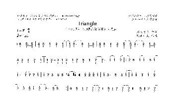 [日]Triangle_歌曲简谱_词曲:川田まみ 高瀨一矢