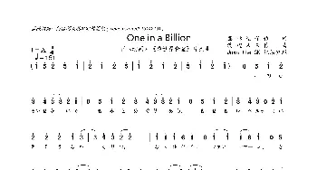 [日]One in a Billion_歌曲简谱_词曲:藤林圣子 渡边未来