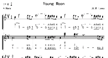 Young Moon_歌曲简谱_词曲: