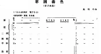 枣园春色_歌曲简谱_词曲: 高明