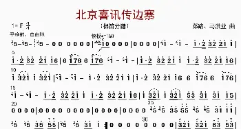 北京喜讯到边寨_歌曲简谱_词曲: 郑路等