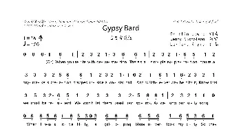 Gypsy Bard_歌曲简谱_词曲:Griffin Lewis Griffin Lewis