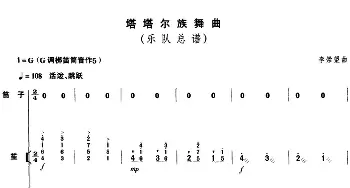 塔塔尔族舞曲_歌曲简谱_词曲: 李崇望