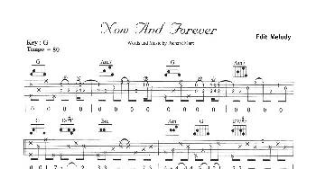 now and forever_歌曲简谱_词曲:Richard Marx Richard Marx