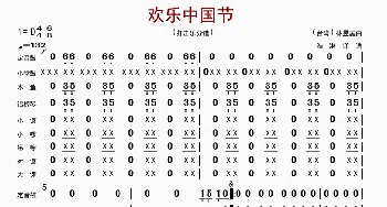 欢乐中国节_歌曲简谱_词曲: 林煜廷编曲