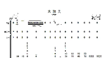 太湖美_歌曲简谱_词曲: 龙飞曲、傅沛华改编