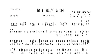 瞳孔里的太阳_歌曲简谱_词曲:王雅君 外语系郭峰 王雅君