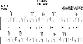 白桦林_歌曲简谱_词曲: