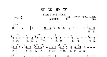 当你老了_歌曲简谱_词曲:威廉·巴特勒·叶慈、赵照 赵照