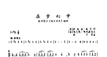 ​在梦幻中_歌曲简谱_词曲:[意]基亚拉·菲劳 [意]恩尼奥·莫律康内