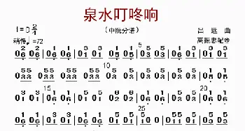 泉水叮咚响_歌曲简谱_词曲: 高振忠配器