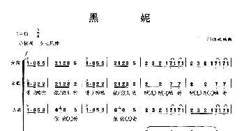 黑妮_歌曲简谱_词曲: