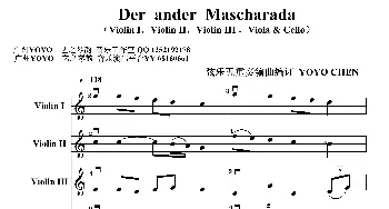 Der  ander  Mascharada_歌曲简谱_词曲: