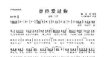 ​曾经爱过你_歌曲简谱_词曲:陈关斌 陈关斌