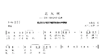 北风吹_歌曲简谱_词曲:贺敬之 马可/张鲁