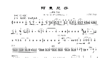 阿曼尼莎_歌曲简谱_词曲: 王丹红作曲