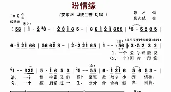 盼情缘_歌曲简谱_词曲:张丰 张天赋