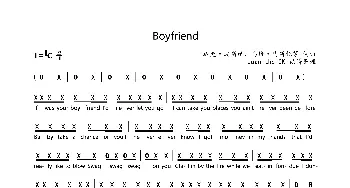 Boyfriend_歌曲简谱_词曲:迈克·波斯纳等 马修·马斯托等