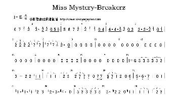 Miss Mystery-Breakerz_歌曲简谱_词曲:Breakerz Breakerz