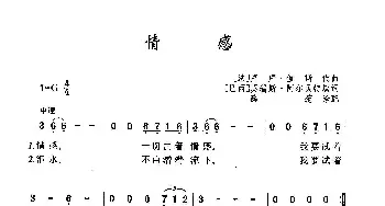 情感_歌曲简谱_词曲:[法]卢卢·伽斯代 [巴西]莫瑞斯·阿尔贝特 填词