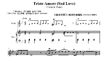 Triste Amore _歌曲简谱_词曲: