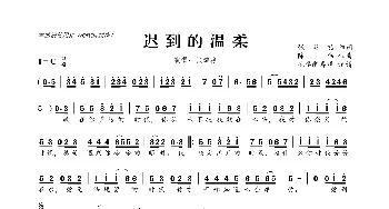 迟到的温柔_歌曲简谱_词曲:张灵茹 陈伟