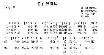 你在我身边_歌曲简谱_词曲:H. 格列伊萨洛夫 Б.莫克罗乌索夫