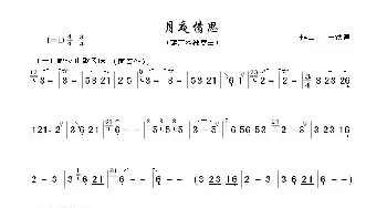 月夜情思_歌曲简谱_词曲: 王铁锤