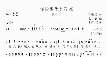 你的爱无处不在_歌曲简谱_词曲:石顺义 桑楠