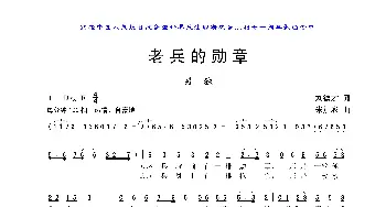 老兵的勋章_歌曲简谱_词曲:刘德才 朱加农