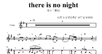 there is no night_歌曲简谱_词曲: