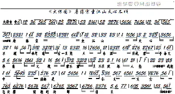 《大保国》唐僖宗坐江山天心不顺_歌曲简谱_词曲: