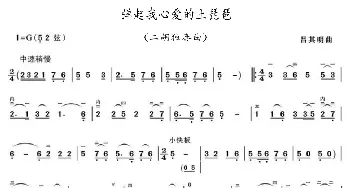 弹起我心爱的土琵琶_歌曲简谱_词曲: 芦芒，何彬