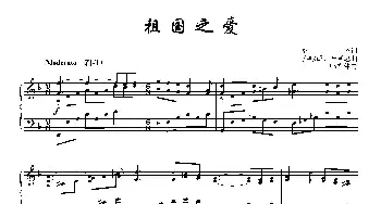 祖国之爱_歌曲简谱_词曲:张藜 秦咏成 李延忠