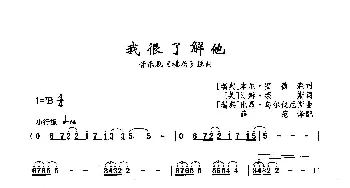 我很了解他_歌曲简谱_词曲:[瑞典]本尼·安德森[美]汀姆·莱斯 [瑞典]比昂·乌尔伐厄斯