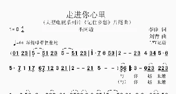 走进你心里_歌曲简谱_词曲:李铮 刘青