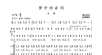 梦中的卓玛_歌谱投稿_词曲:陈道斌 黄耀国