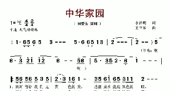 中华家园_歌谱投稿_词曲:李昌明 王立东