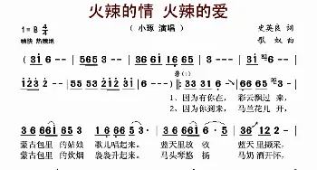 火辣的情 火辣的爱_歌谱投稿_词曲:史英良 歌奴