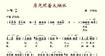 月光照着太湖水_歌谱投稿_词曲:解华 解华