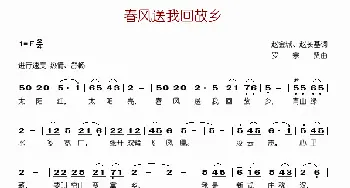 春风送我回故乡_歌谱投稿_词曲:赵金城 赵长基 罗宗贤